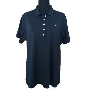 Peter Millar Women's Activewear Polo Top Black 2X